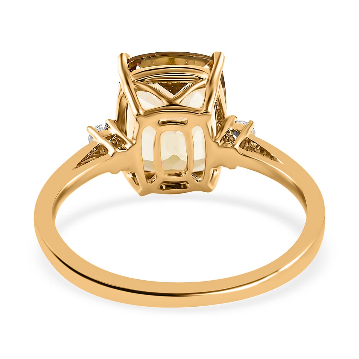 Certified and Appraised Iliana 18K Yellow Gold AAA Turkizite and G-H SI Diamond Ring (Size 10.0) 3.60 ctw