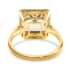 Certified & Appraised ILIANA 18K Yellow Gold AAA Turkizite and G-H SI Diamond Halo Ring 4.15 Grams 4.10 ctw image number 4