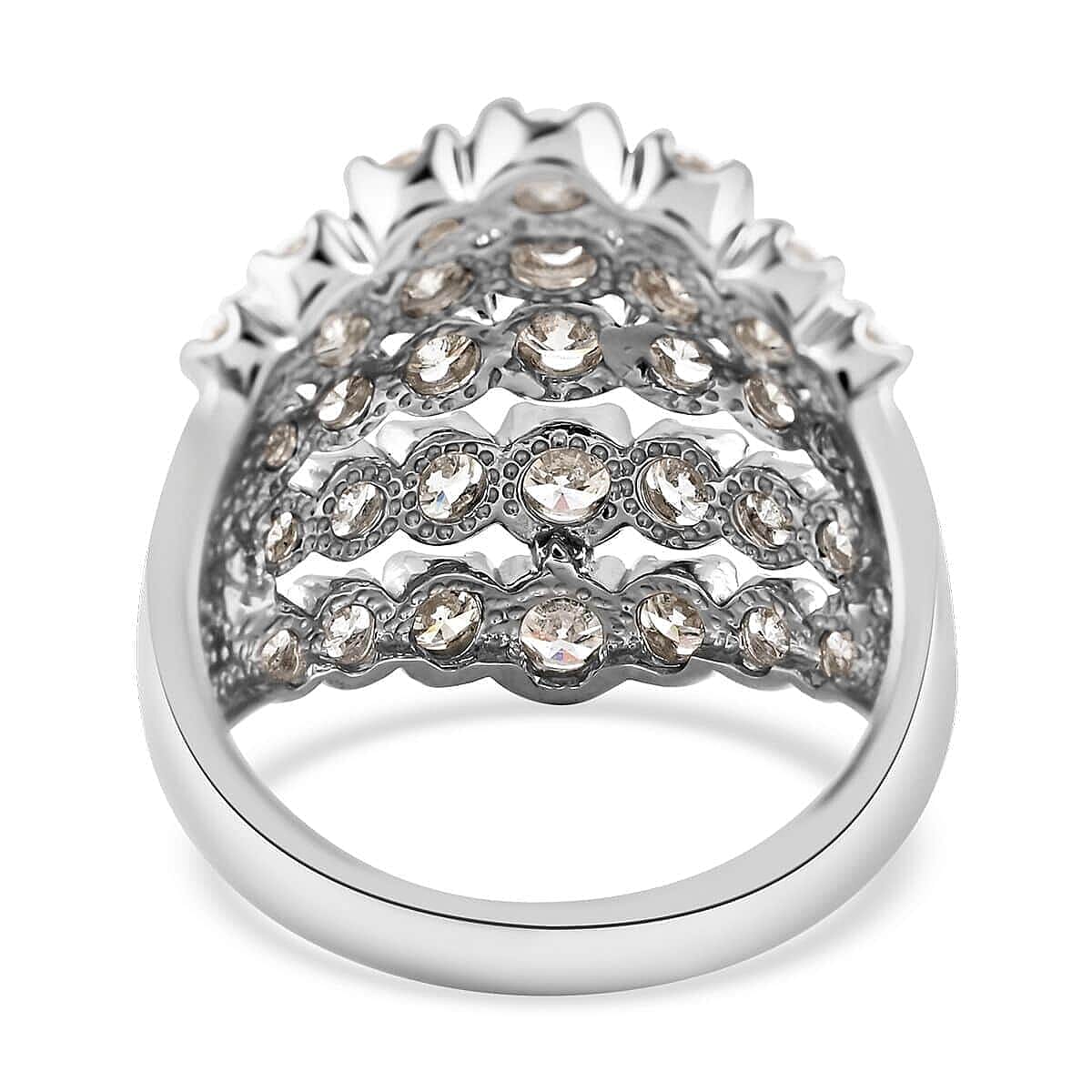 NY Closeout Diamond SI3-H 2.50 ctw Ring in 14K White Gold (Size 5.0)