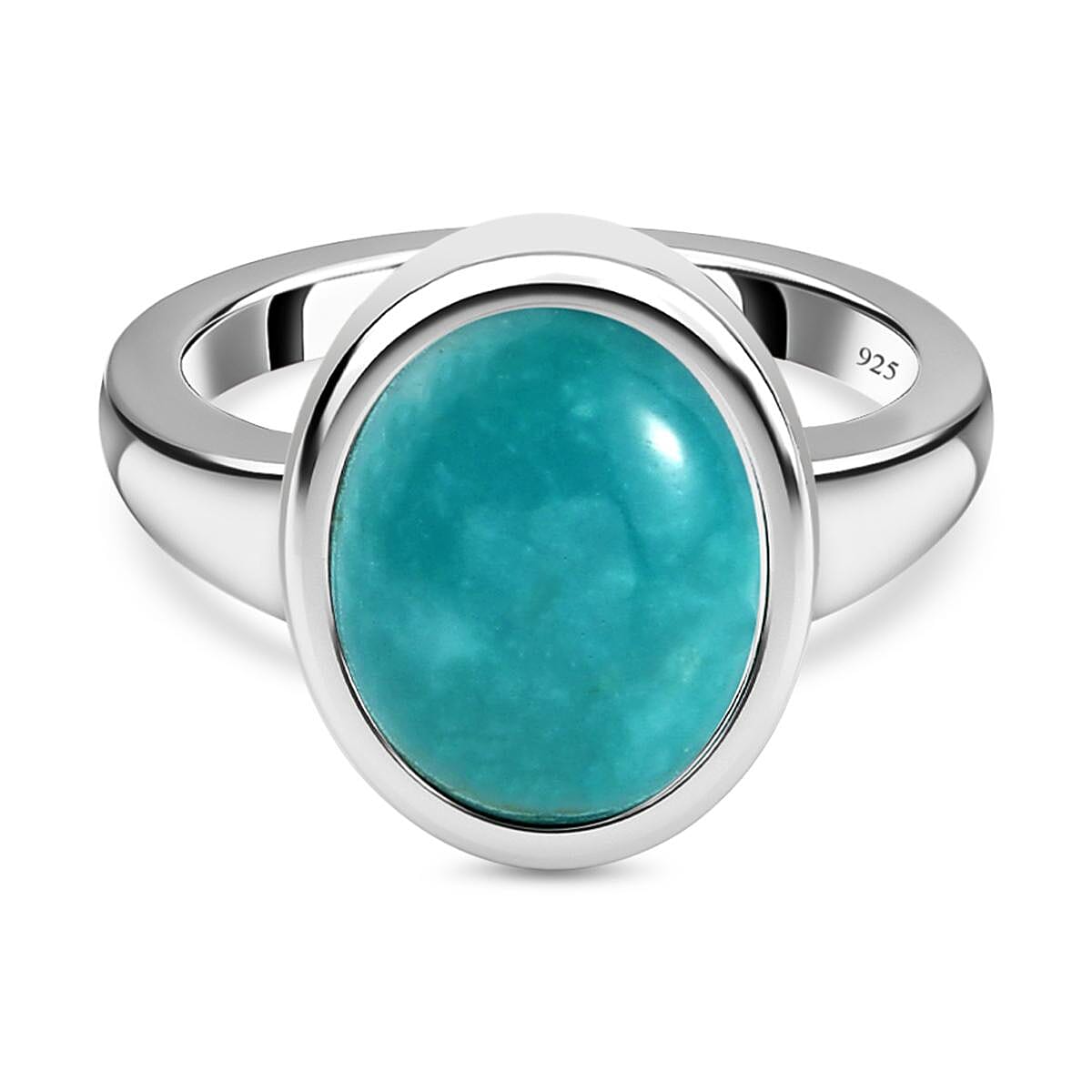 Sierra Nevada Turquoise 1.45 ctw Ring in Platinum Over Sterling Silver (Size 10.0)