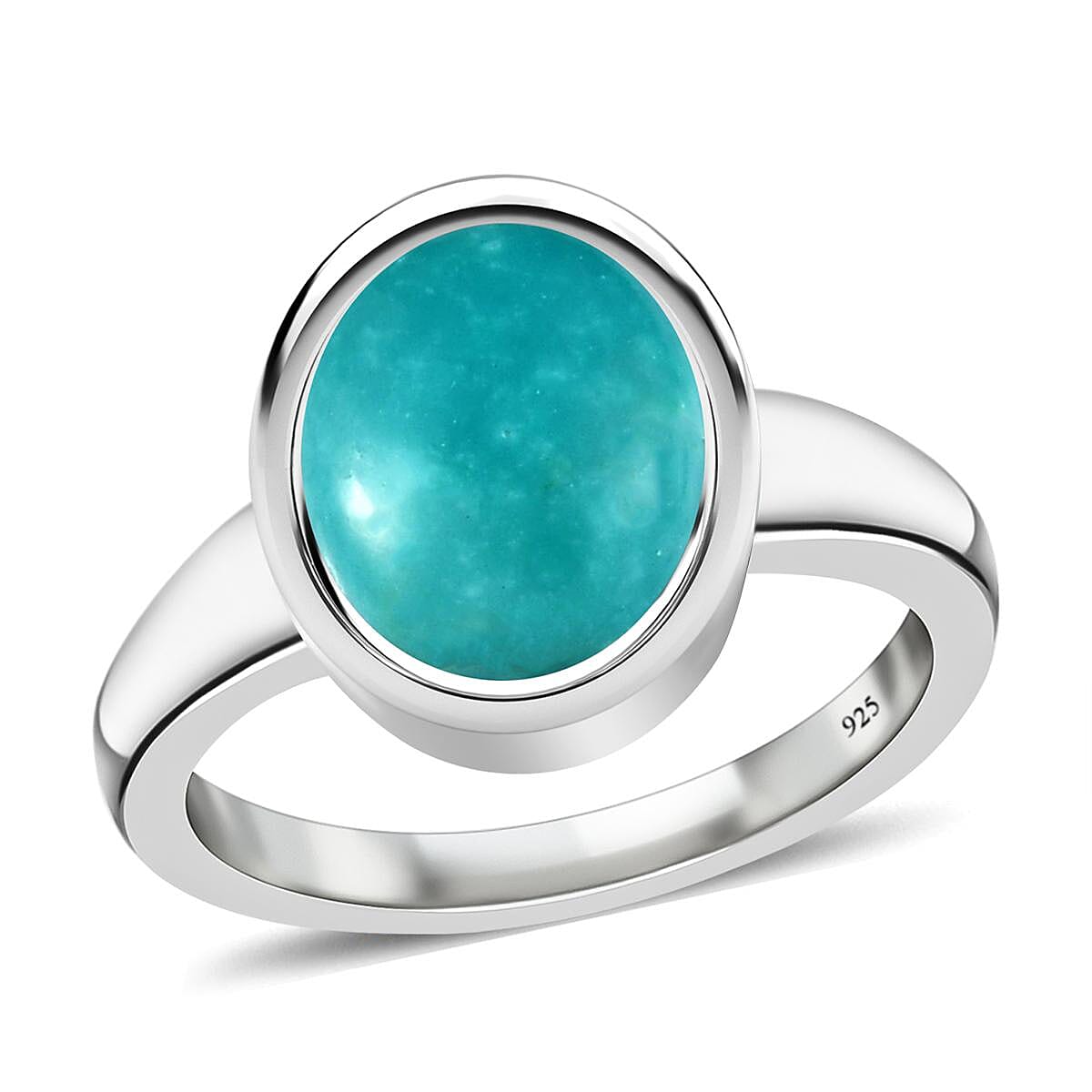 Sierra Nevada Turquoise 1.45 ctw Ring in Platinum Over Sterling Silver (Size 10.0)