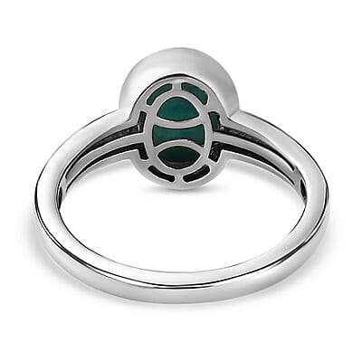 Sierra Nevada Turquoise 1.45 ctw Ring in Platinum Over Sterling Silver (Size 10.0)