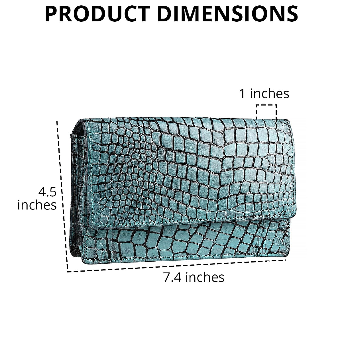 Mint Blue Croco Embossed Mobile Case Genuine Leather Crossbody Bag for Women with Detachable Shoulder Strap, Shoulder Purse, Crossbody Handbags, Designer Crossbody, Leather Handbags image number 4