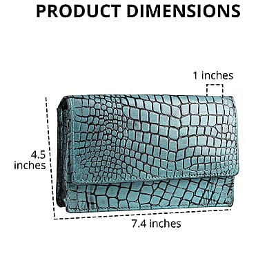 Mint Blue Croco Embossed Mobile Case Genuine Leather Crossbody Bag for Women with Detachable Shoulder Strap, Shoulder Purse, Crossbody Handbags, Designer Crossbody, Leather Handbags