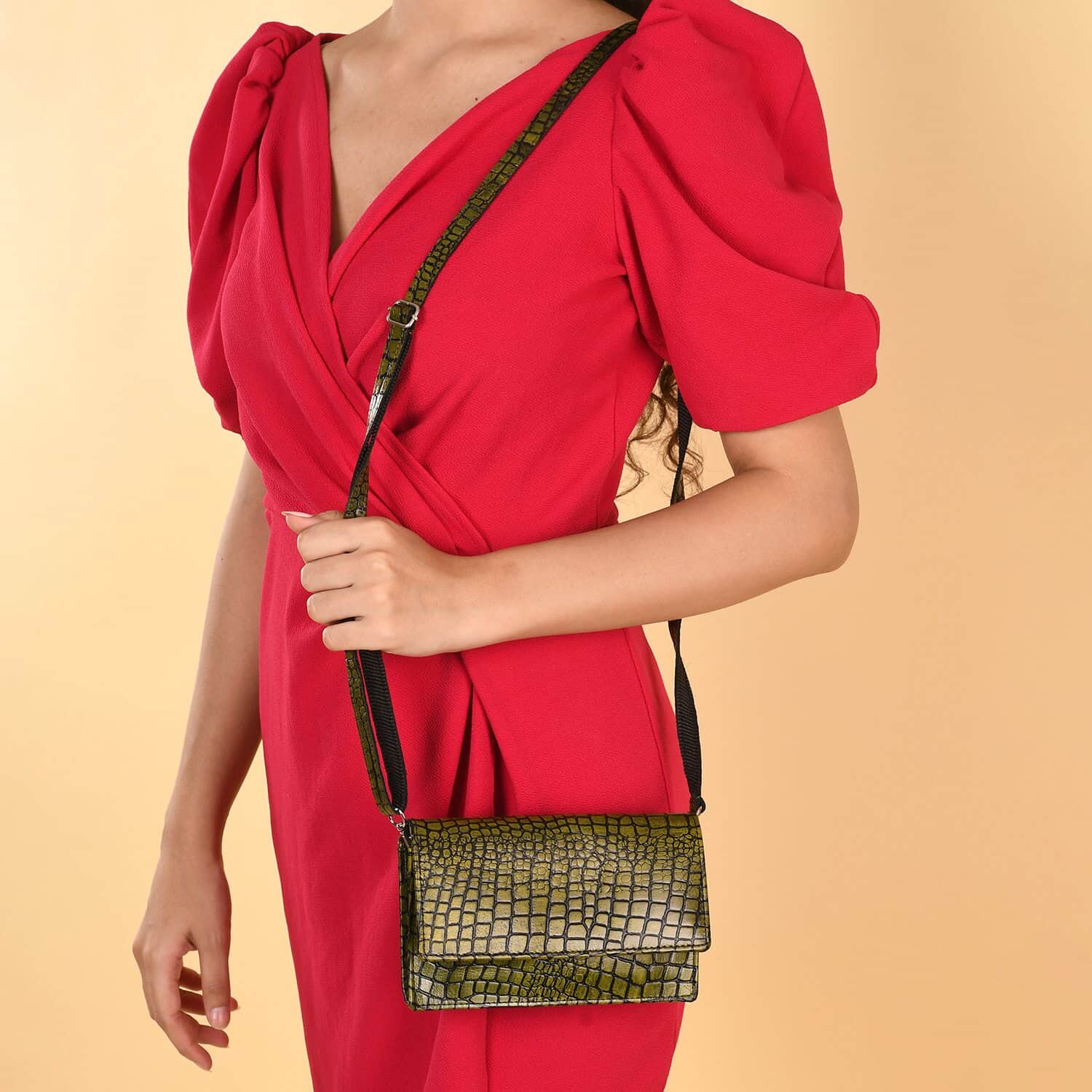 Red best sale designer crossbody