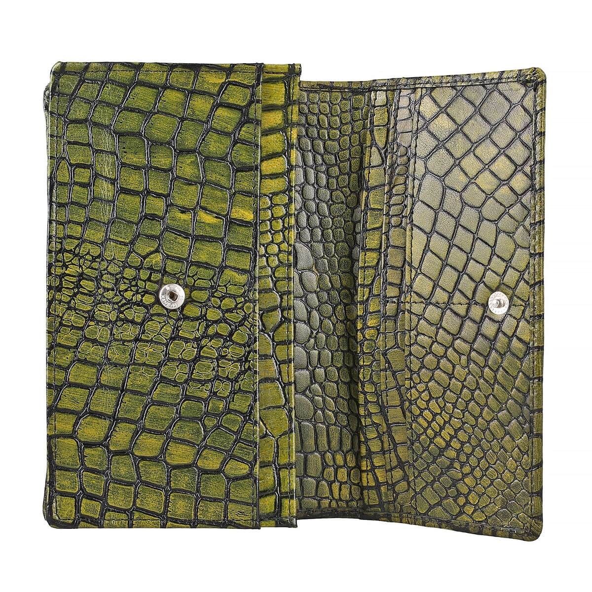 Light Green Croco Embossed Mobile Case Genuine Leather Crossbody Bag for Women with Detachable Shoulder Strap, Shoulder Purse, Crossbody Handbags, Designer Crossbody, Leather Handbags image number 5
