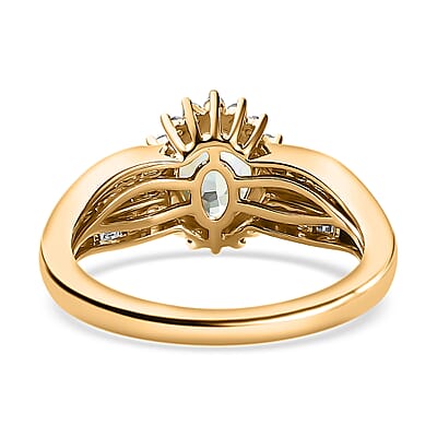 Iliana 18K Yellow Gold AAA Narsipatnam Alexandrite and G-H SI Diamond Ring (Size 6.0) 4.50 Grams 1.50 ctw