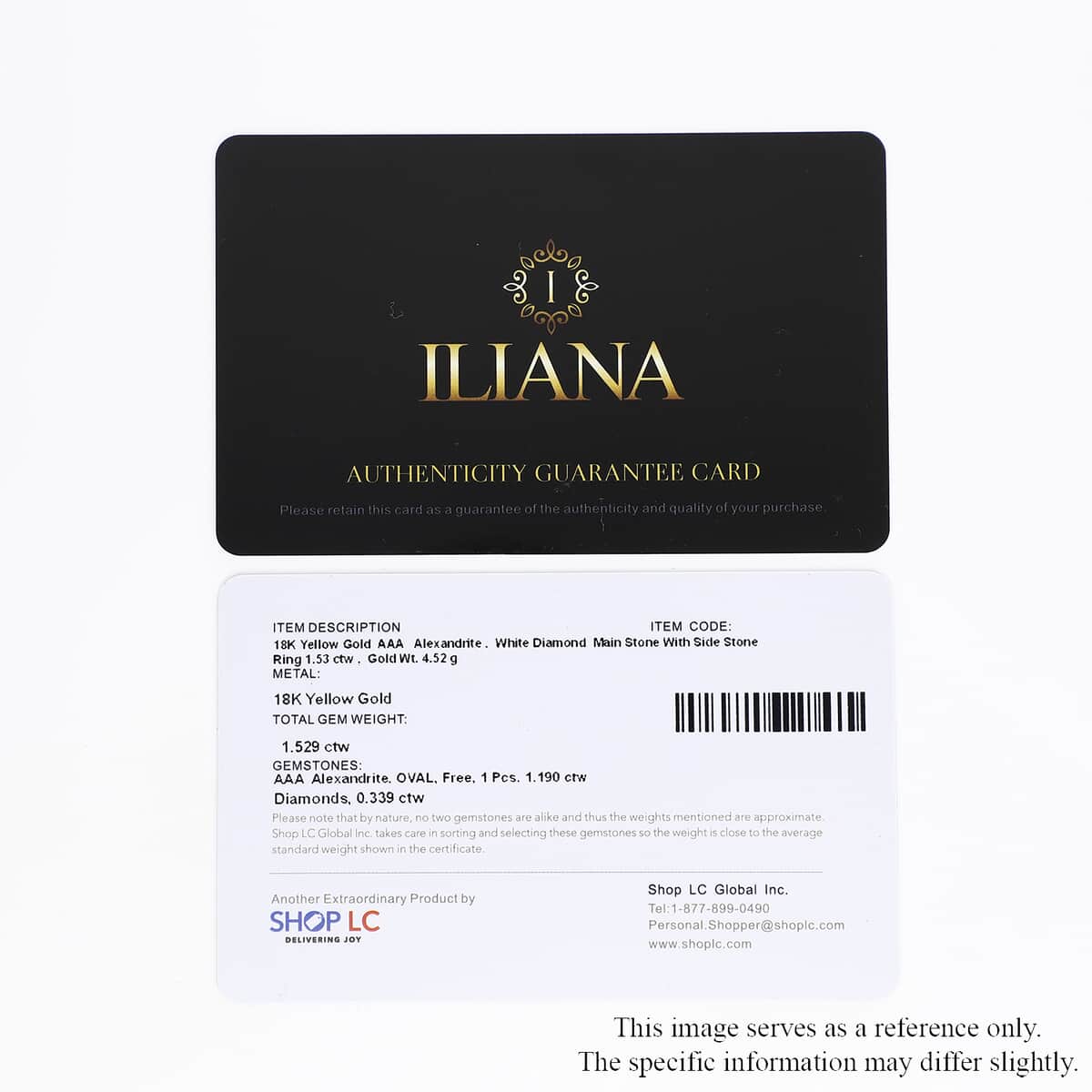 Iliana 18K Yellow Gold AAA Narsipatnam Alexandrite and G-H SI Diamond Ring (Size 7.0) 4.50 Grams 1.50 ctw image number 7