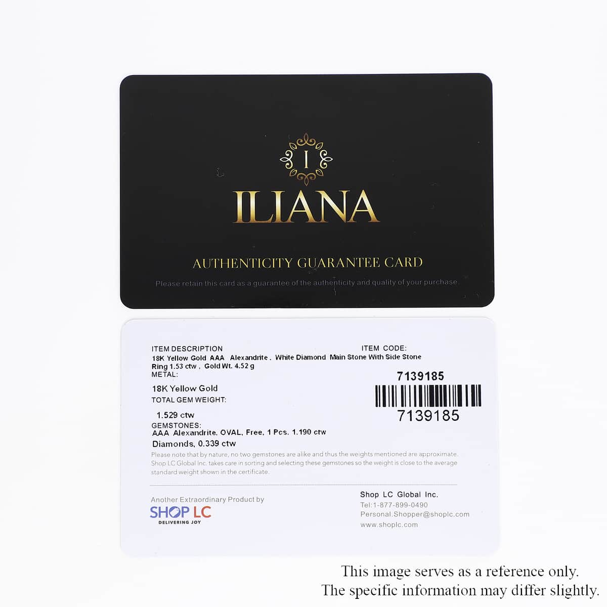Iliana 18K Yellow Gold AAA Narsipatnam Alexandrite and G-H SI Diamond Ring (Size 7.0) 4.50 Grams 1.50 ctw image number 8