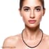 Multi Sapphire Beaded Necklace 18 Inches in Sterling Silver 140.00 ctw image number 1