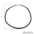 Multi Sapphire Beaded Necklace 18 Inches in Sterling Silver 140.00 ctw image number 4