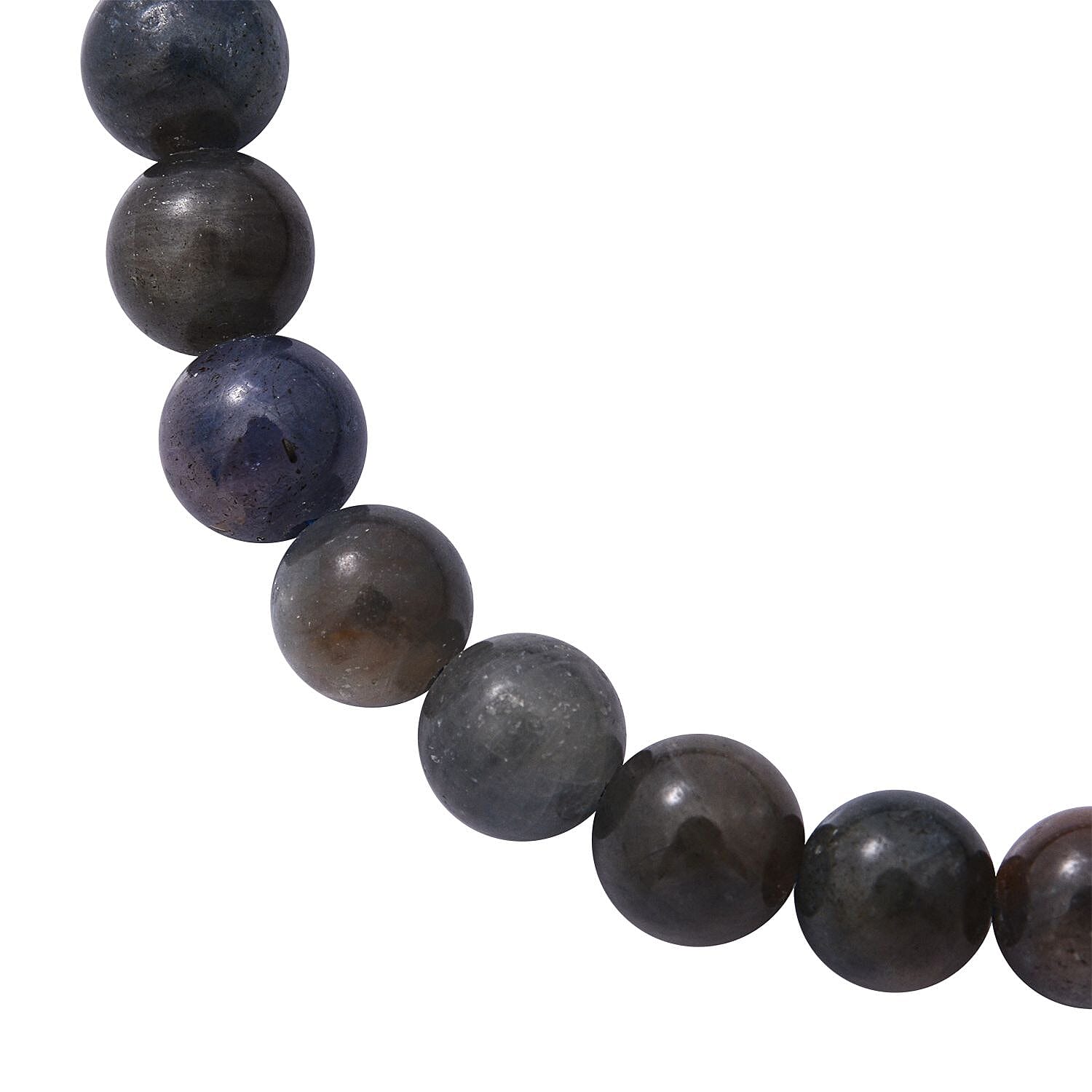 Natural Multi Sapphire Beaded Stretch Bracelet 70.00 ctw