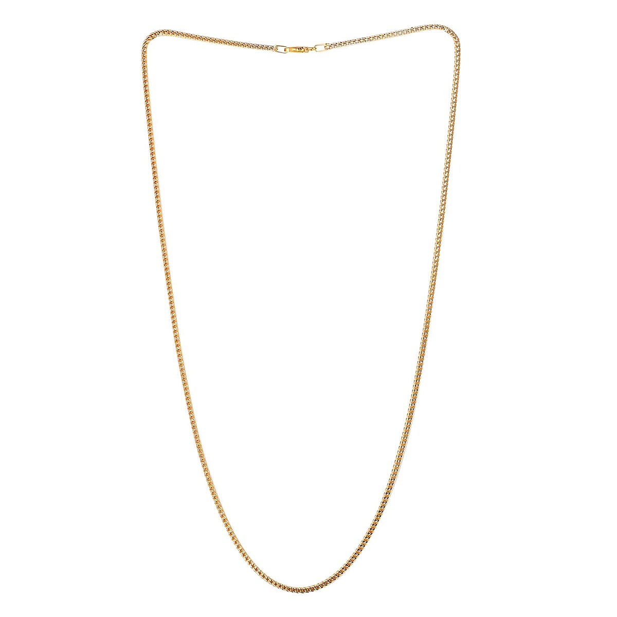 10K Yellow Gold 4mm Diamond-Cut Pave Franco Necklace 22 Inches 6.90 Grams image number 2