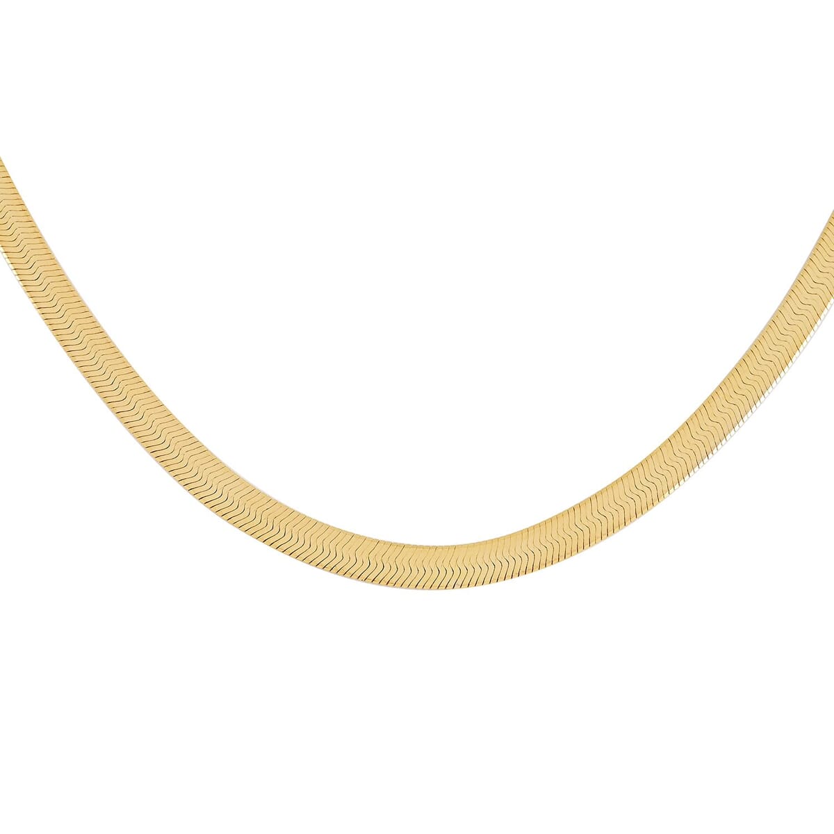 14K Yellow Gold 4.5mm Herringbone Necklace 24 Inches 10.80 Grams image number 0