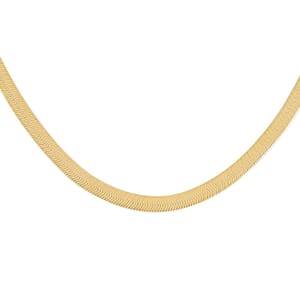 14K Yellow Gold 4.5mm Herringbone Necklace 24 Inches 10.80 Grams