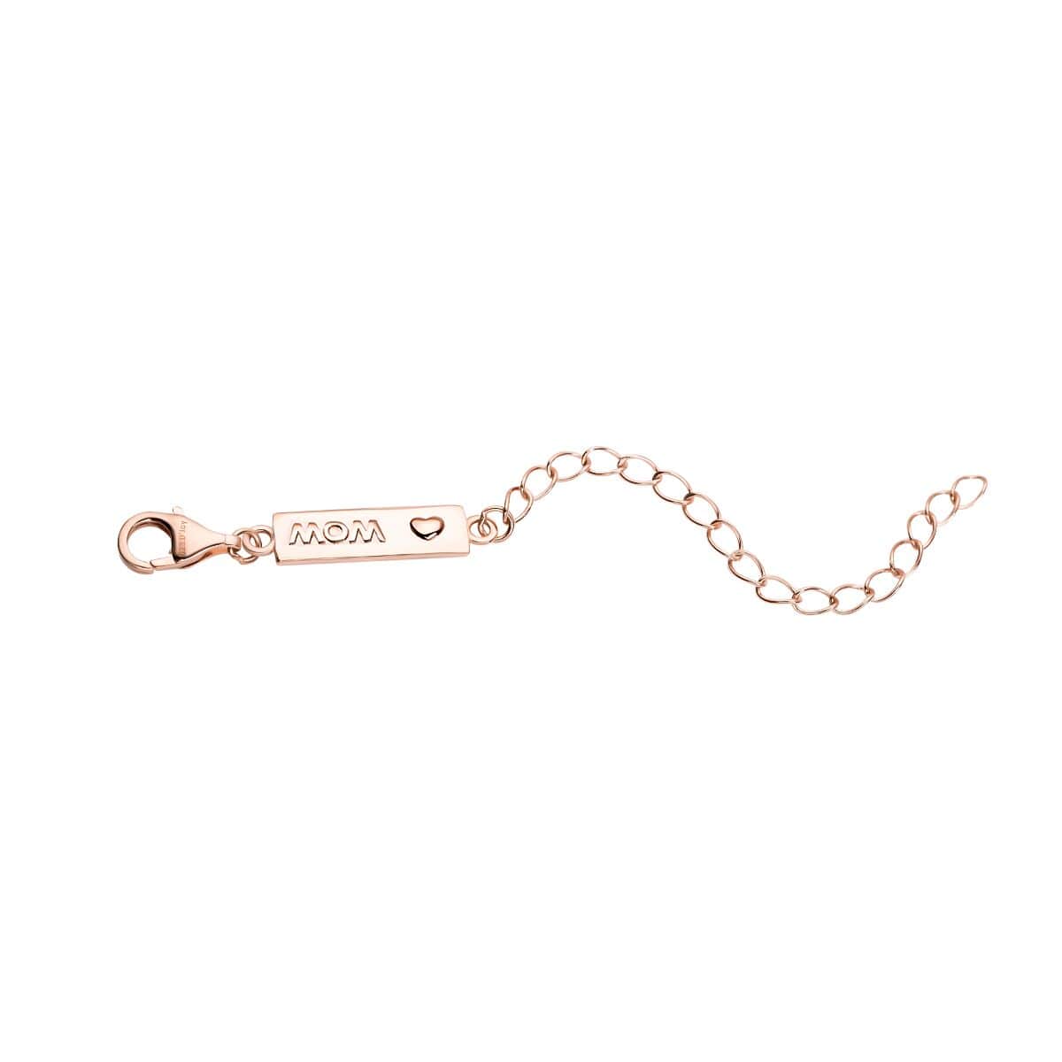 9mm Lobster Lock with MOM Tag Extender Chain in 14K Rose Gold Over Sterling Silver (2 In) image number 0