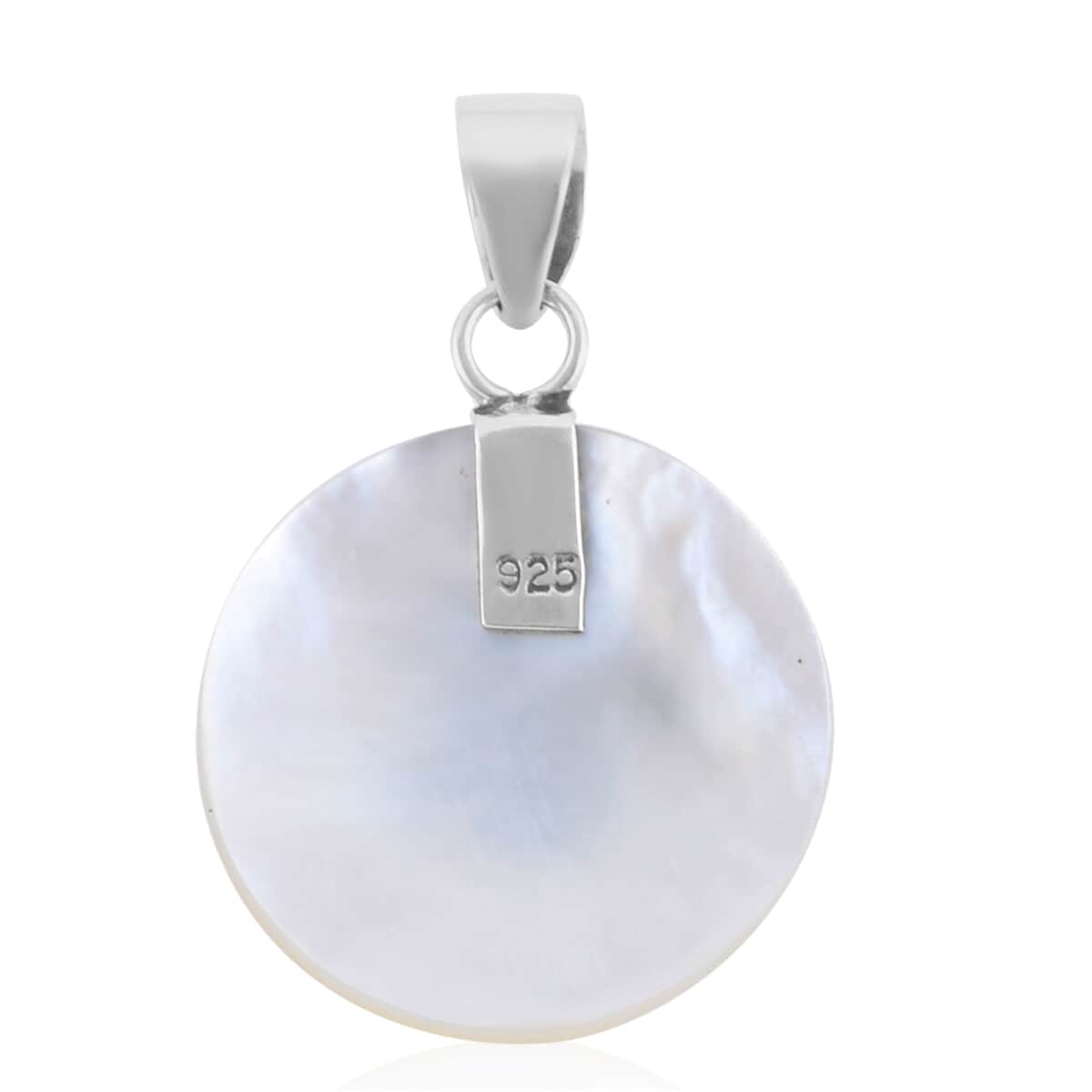 Mother Of Pearl Turtle Pendant in Sterling Silver image number 3