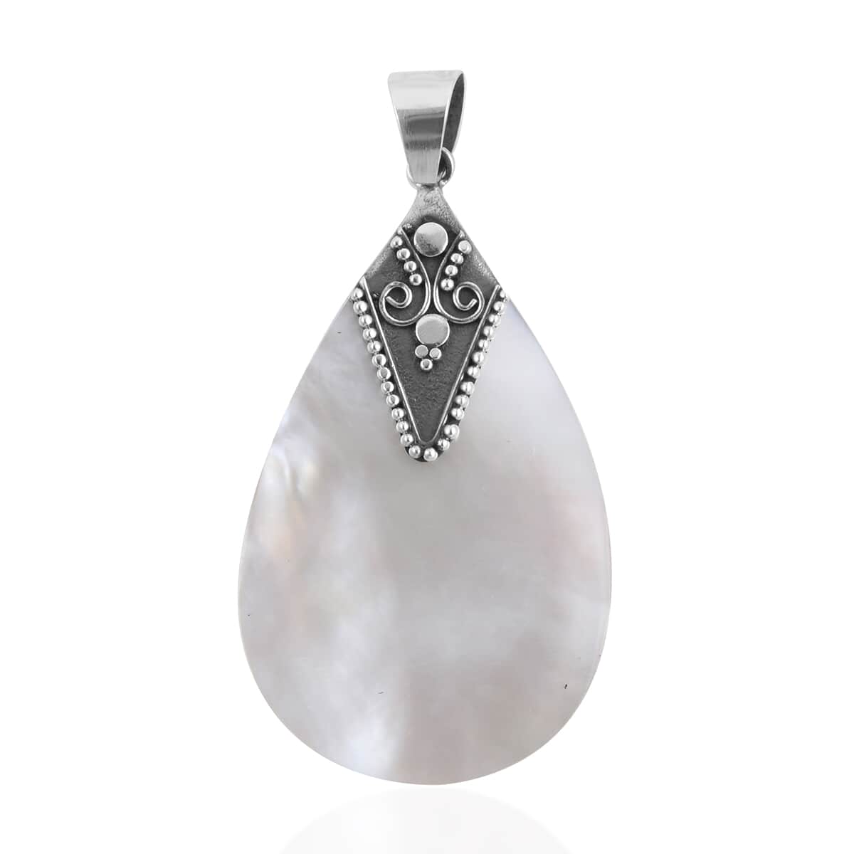 Mother Of Pearl Pendant in Sterling Silver image number 0