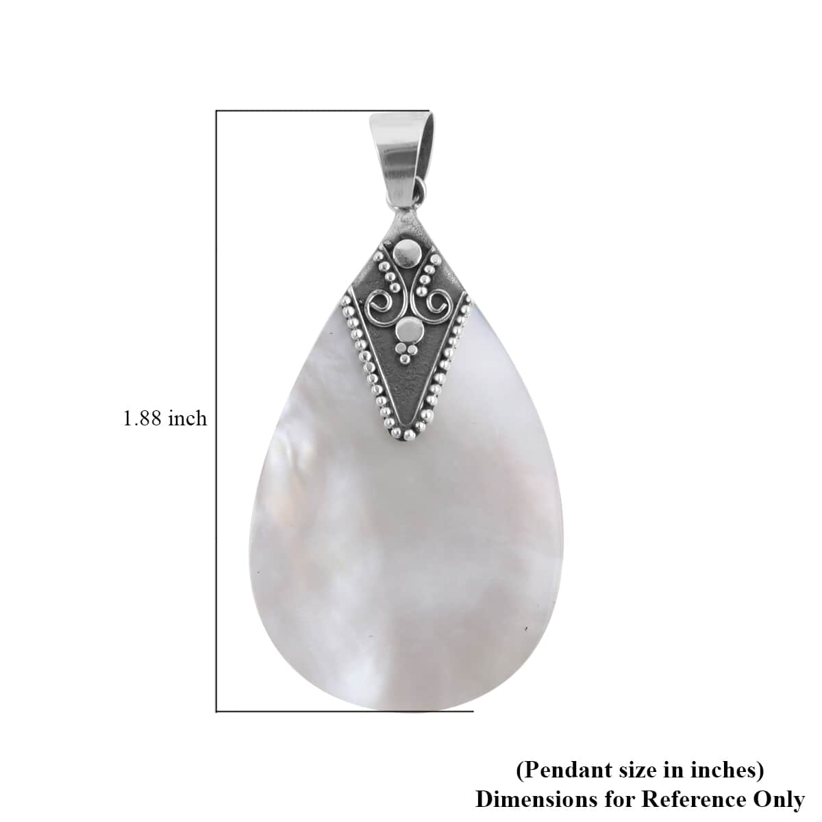 Mother Of Pearl Pendant in Sterling Silver image number 4