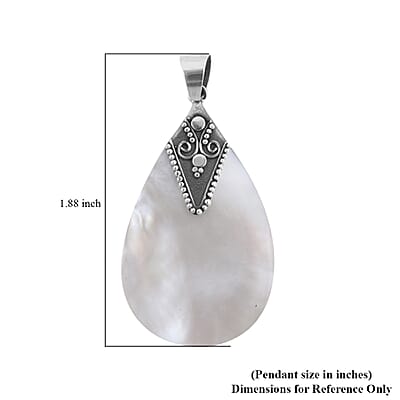 Mother Of Pearl Pendant in Sterling Silver