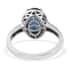 One Of A Kind RHAPSODY 950 Platinum AAAA Royal Ceylon Sapphire and E-F VS2 Diamond Halo Ring (Size 7.0) 5.50 Grams 5.15 ctw image number 4