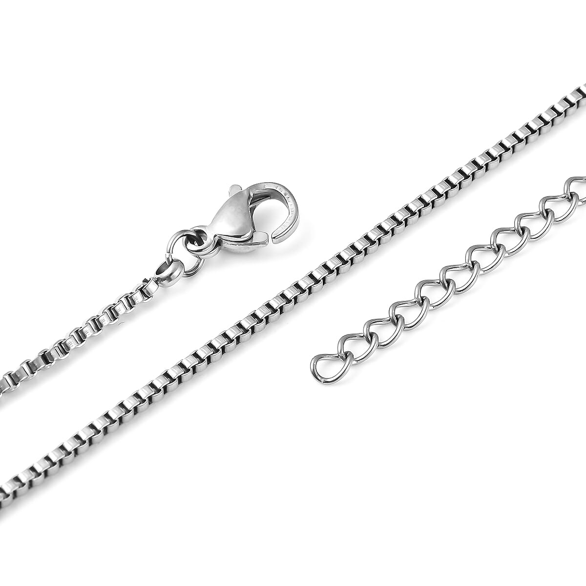 White Austrian Crystal Flower Necklace 17 Inches in Stainless Steel 0.20 ctw image number 4