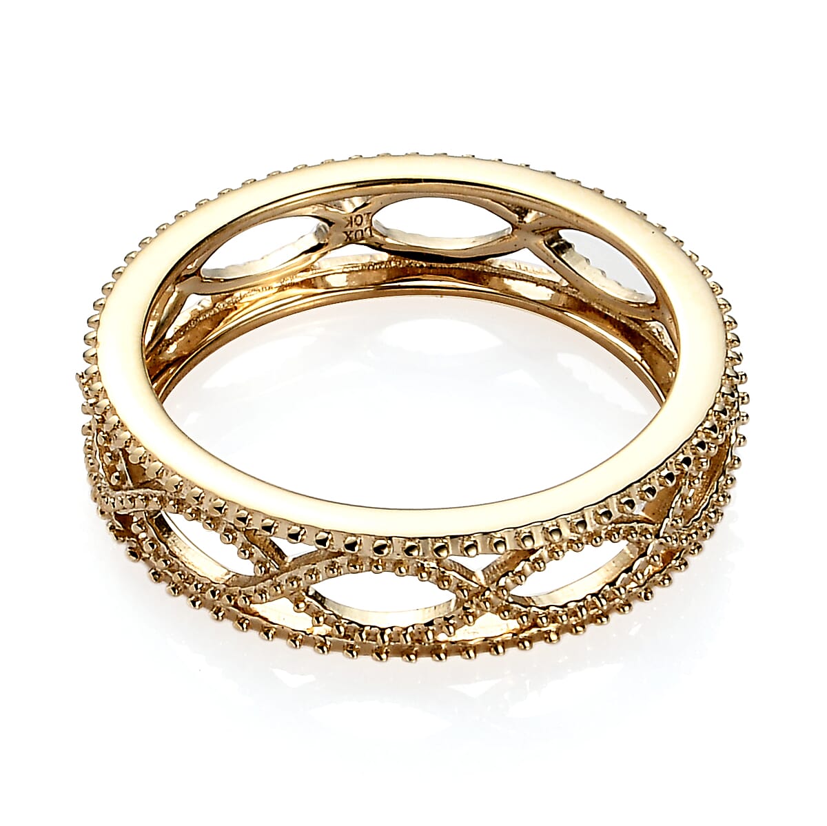 Luxoro 10K Yellow Gold Band Ring (Size 7.0) 2.35 Grams image number 4