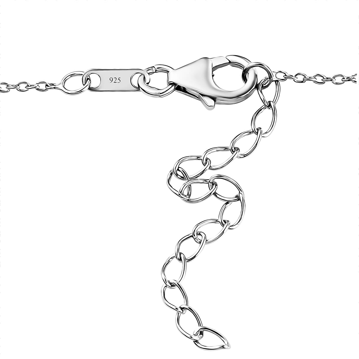 AMERICAN Natural Sleeping Beauty Turquoise Station Necklace 18 Inches in Platinum Over Sterling Silver 15.80 Grams 7.15 ctw image number 3