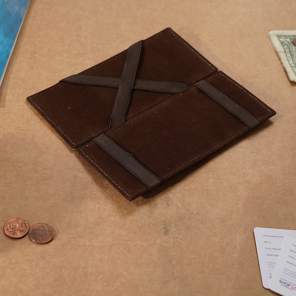 RFID Protected Croco Embossed Genuine Leather Magic Wallet image number 5