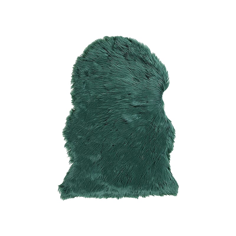 Homesmart Forest Green Faux Fur Carpet, Anti Skid Ultra Soft Wrinkle Resistant Faux Fur Fluffy Area Rug for Bedroom Living Room, Bedside Floor Mat