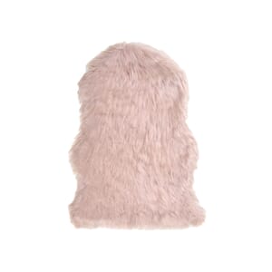 Homesmart Pink Faux Fur Carpet, Anti Skid Ultra Soft Wrinkle Resistant Faux Fur Fluffy Area Rug for Bedroom Living Room, Bedside Floor Mat