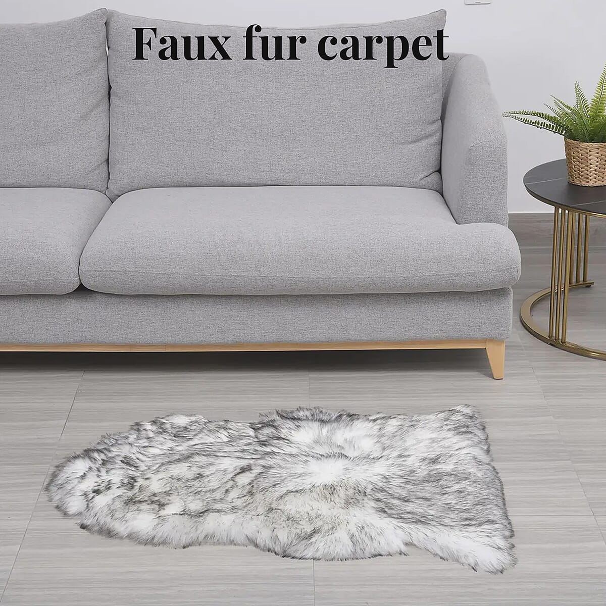 Homesmart White Faux Fur Carpet, Anti Skid Ultra Soft Wrinkle Resistant Faux Fur Fluffy Area Rug for Bedroom Living Room, Bedside Floor Mat image number 2