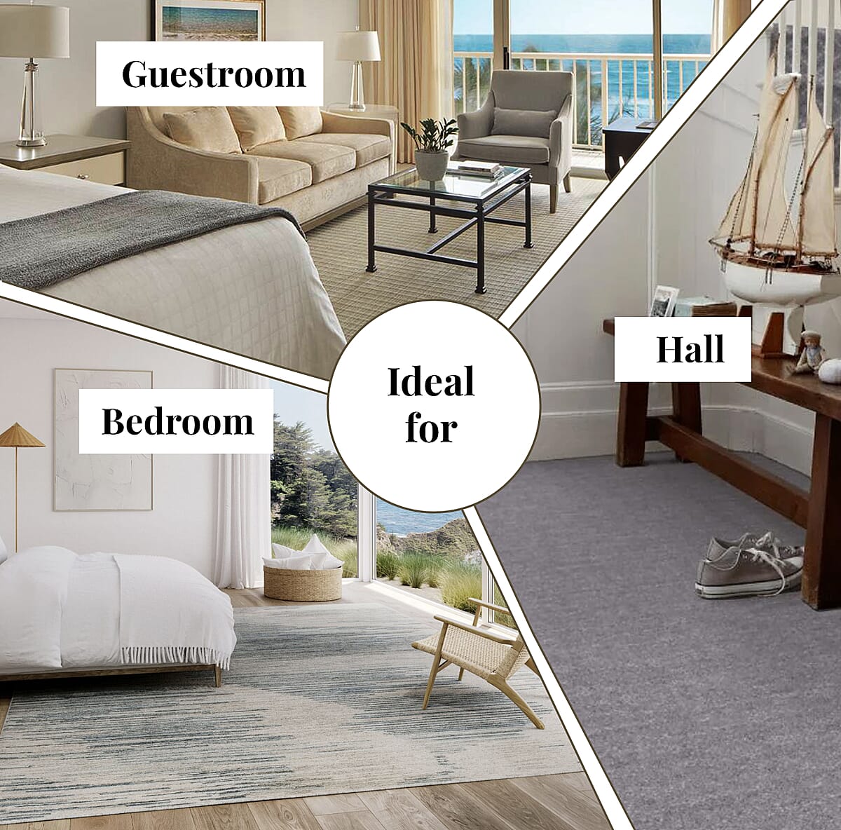 Homesmart White Faux Fur Carpet, Anti Skid Ultra Soft Wrinkle Resistant Faux Fur Fluffy Area Rug for Bedroom Living Room, Bedside Floor Mat image number 4