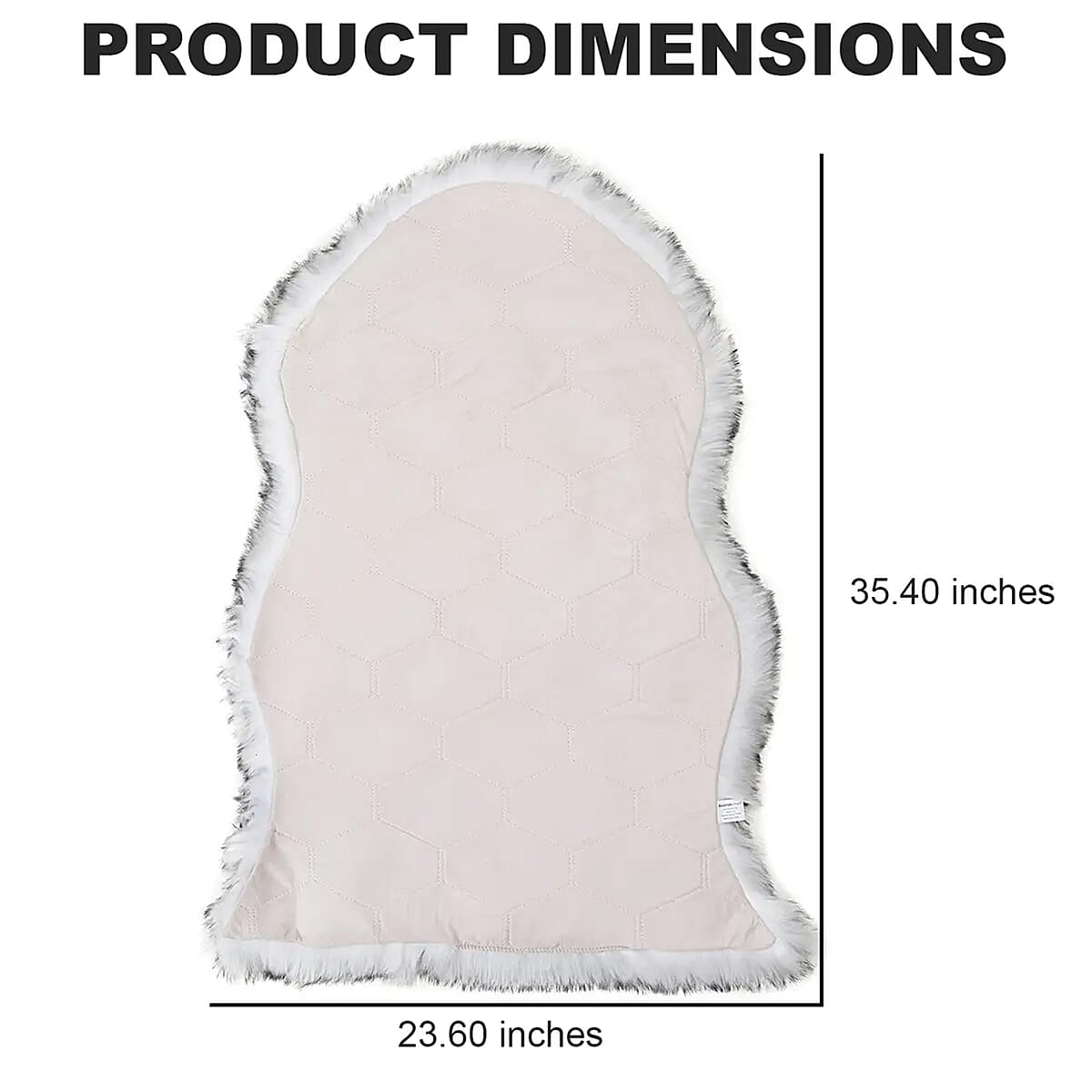 Homesmart White Faux Fur Carpet, Anti Skid Ultra Soft Wrinkle Resistant Faux Fur Fluffy Area Rug for Bedroom Living Room, Bedside Floor Mat image number 5