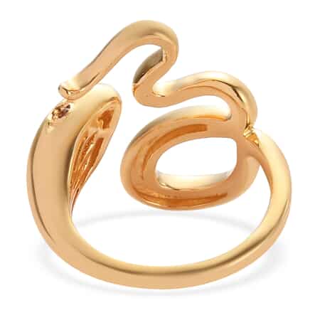 Mozambique Garnet Snake Ring in Vermeil YG Over Sterling Silver (Size 9.0) 0.10 ctw image number 4