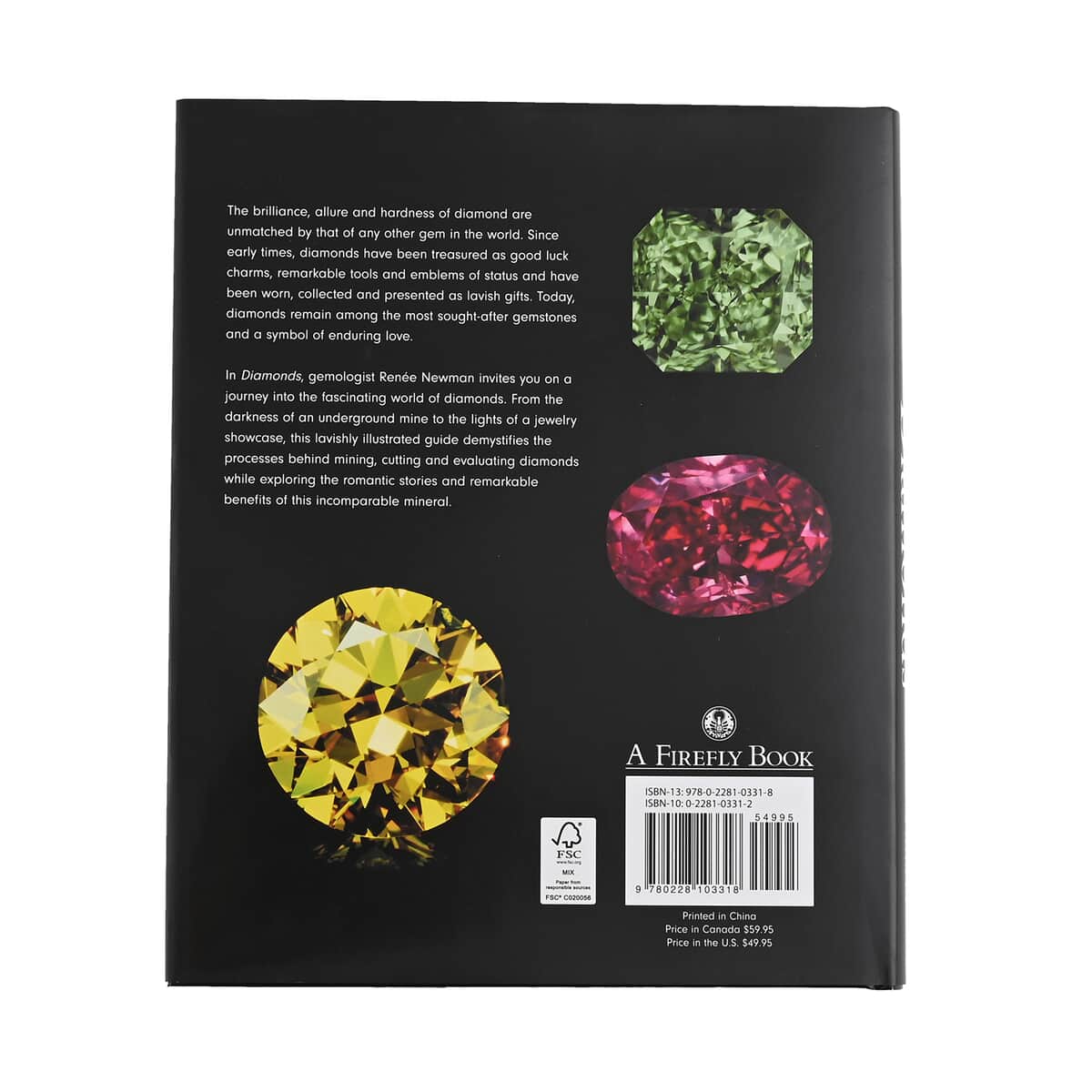 Diamonds: Their History, Sources, Qualities and Benefits (Hardcover Book) by Renee Newman , Gemstone Book , Hidden Gem Books , Book of Crystals and Stones image number 1