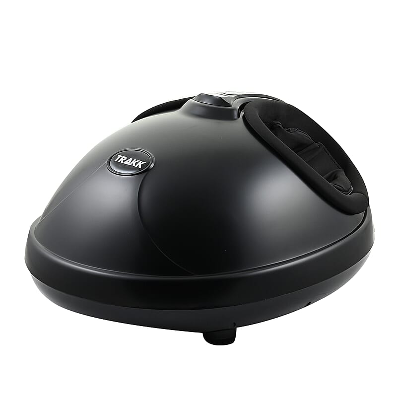 TRAKK Shiatsu Deep Tissue Air Compression Foot Massager with Kneading and Heat -Black