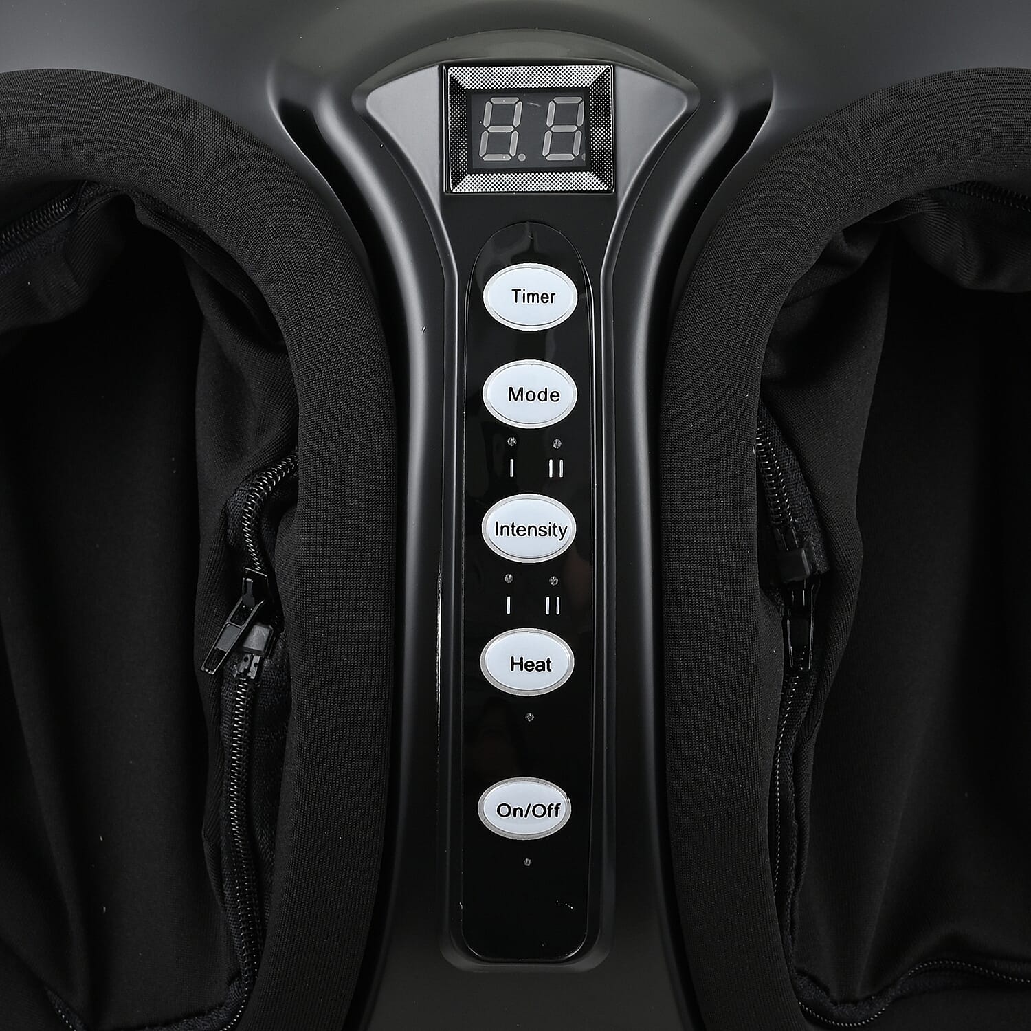 TRAKK Shiatsu Deep Tissue Air Compression Foot Massager with Kneading and Heat -Black