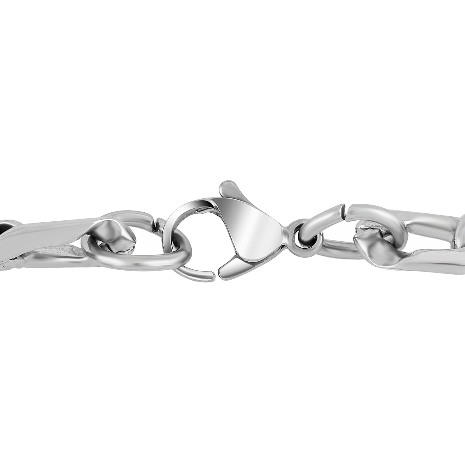 Figaro Bracelet in Stainless Steel (8.50 In) 14.40 Grams