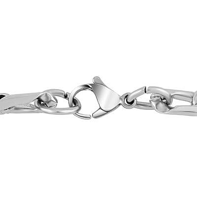 Figaro Bracelet in Stainless Steel (8.50 In) 14.40 Grams