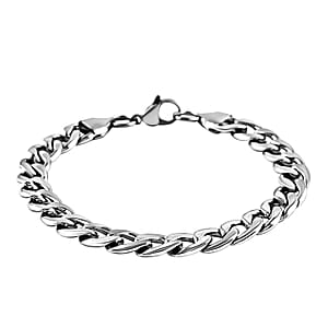 Curb Chain Bracelet in Stainless Steel (8.50 In) 20 Grams