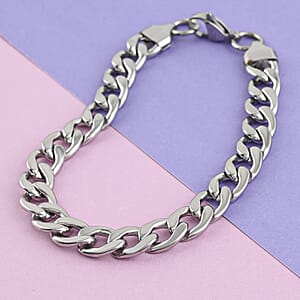 Curb Chain Bracelet in Stainless Steel (8.50 In) 20 Grams