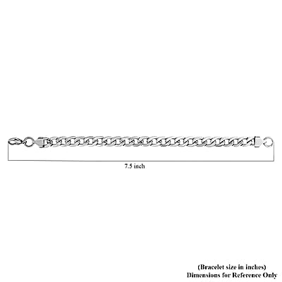 Curb Chain Bracelet in Stainless Steel (8.50 In) 20 Grams
