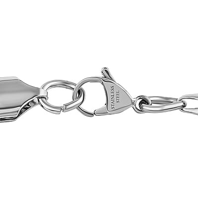 Figaro Bracelet in Stainless Steel (8.50 In) 18.40 Grams