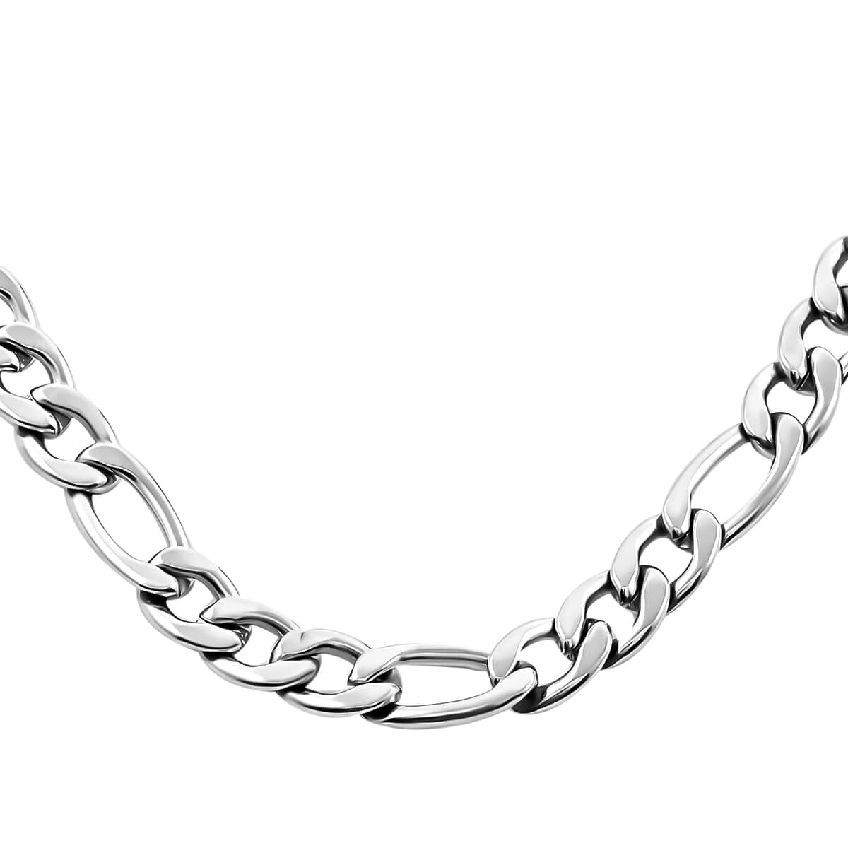 Figaro Chain Necklace in Stainless Steel (24 inches) 55.70 Grams image number 0