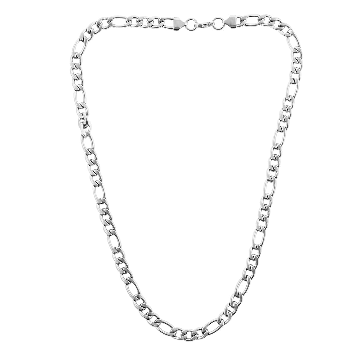 Figaro Chain Necklace in Stainless Steel (24 inches) 55.70 Grams image number 2