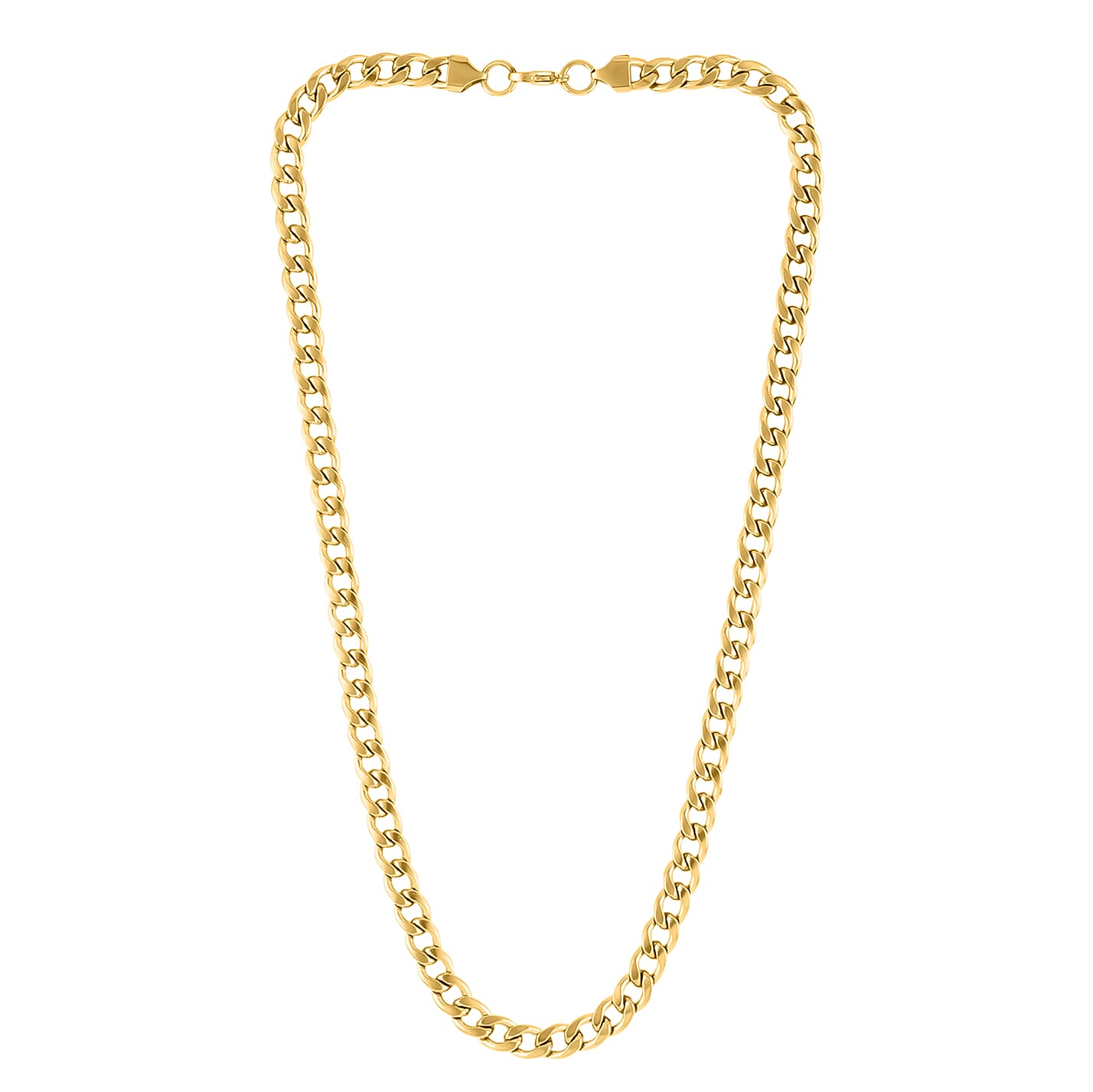 ネックレス・ペンダント ROMANTINUER SN182 Bread Clip Curb Chain Necklace Bulova Jewelry Men's Classic 24mm Curb Chain Blue IP and