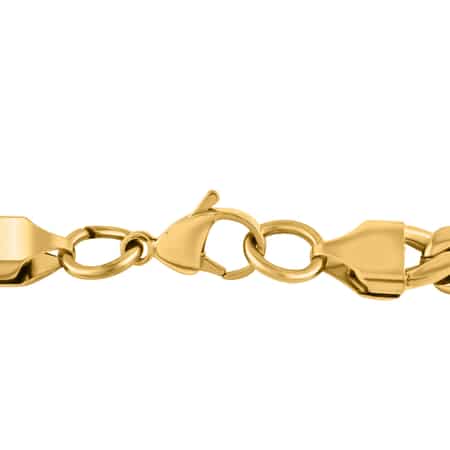 Chunky Curb Chain Earrings in Gold Plated Stainless Steel Trendy