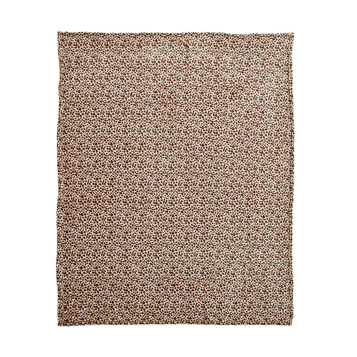 Homesmart Brown Striking leopard Pattern Flannel Single Layer Blanket , Polyester Printing Blanket , All Weather Trip Blanket , Spring Throw Blanket image number 5
