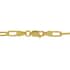 Italian 14K Yellow Gold Over Sterling Silver 4mm Diamond Cut Paperclip Necklace 24 Inches 12.90 Grams image number 3